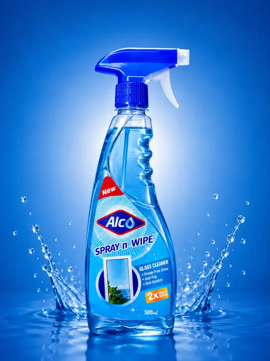 Alco Glass Cleaner Spray n Wipe